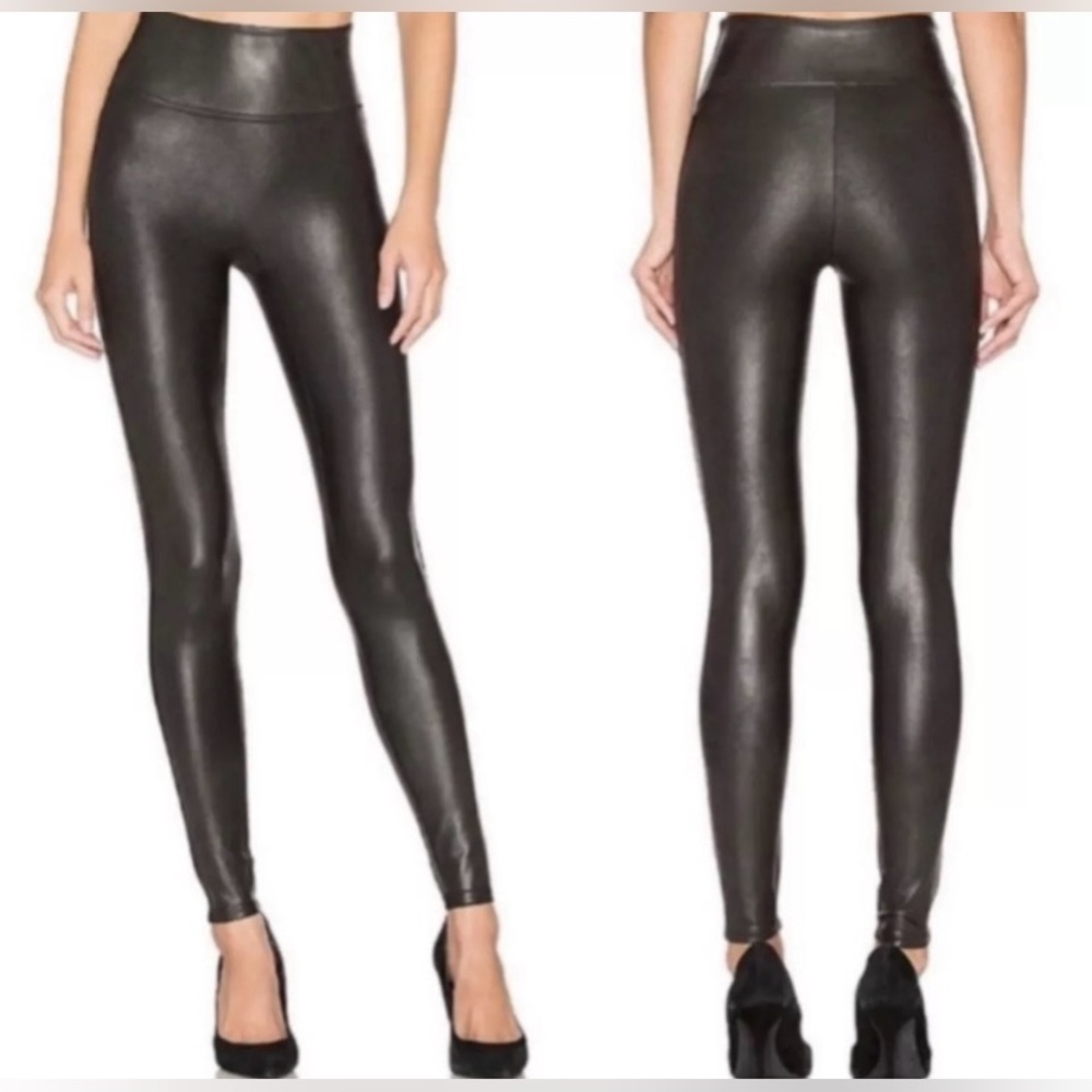 Spanx Faux Leather Leggings for Women, Size M - Black